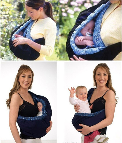 Bolsa de tela ergonómica para recién nacido, portabebés de 0 a 6M, mochila de envoltura, cabestrillo de transporte para bebé, lactancia frontal ► Foto 1/6