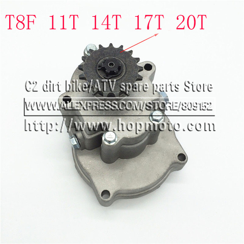 T8F 11T 14T 17T 20T diente embrague de caja de engranajes de piñón 33cc 43cc 49cc Ty Rod II Kart Mini Moto Scooter Xtreme ► Foto 1/4