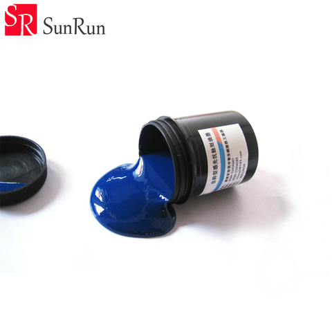 1 pieza 100g fotoresist Anti-grabado pintura de tinta azul para el reemplazo de la película seca PCB DIY ► Foto 1/1