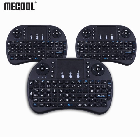 Mecool i8 Mini teclado inalámbrico teclado Inglés con teclado táctil Gaming Muti-función teclados para PC HTPC Samsung Smart TV caja ► Foto 1/6