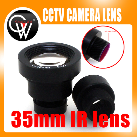 Lente de 1/3 ''35mm F2.0 CCTV, tablero de MTV, lente de filtro IR para cámaras de seguridad de vídeo CCTV ► Foto 1/6