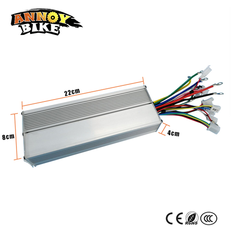 48V60V72V96V de modo Dual 18mosfet 1000W 45Amp sin escobillas controlador DC onda sinusoidal silencioso controlador vehículo eléctrico ► Foto 1/6