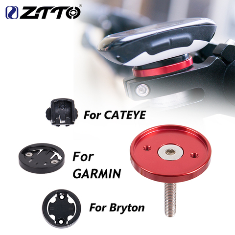 ZTTO MTB Road Bike Computer Holder stem top cap bicycle stopwatch GPS ultralight Mount For GARMIN Bryton CATEYE  ► Foto 1/6