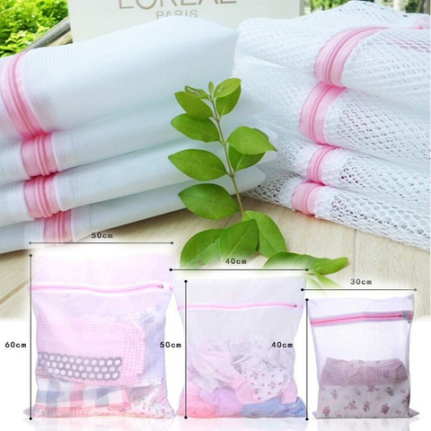 3 tamaños de malla con cremallera bolsas para lavar la colada para Lencería delicada calcetines ropa interior ► Foto 1/6
