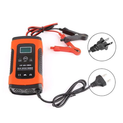 Nuevo 1 PC Unid Auto coche cargador de batería inteligente DC 12 V 5A Pulse reparación camión almacenamiento EU/US enchufe con pantalla LCD de alta calidad ► Foto 1/1