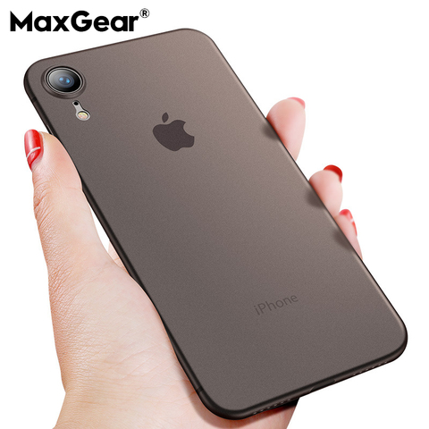 Cubierta trasera ultrafina mate transparente PP para iPhone 7 X XS XR XS Max 0,4mm delgada para iPhone 6 6s 7 8 Plus 5 5S SE 9 ► Foto 1/6
