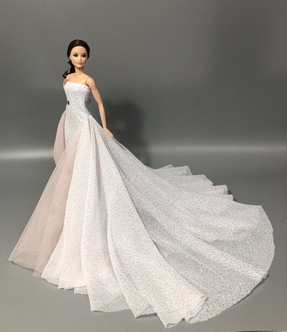 Vestido de barbie original, ropa de muñeca, vestido de boda, productos de calidad, vestido con falda de princesas, accesorios ► Foto 1/3