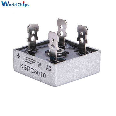 1 piezas KBPC5010 50A 1000 V diodo de diodo rectificador de puente multicomp 5010 diodo rectificador de Componentes electrónicos ► Foto 1/5