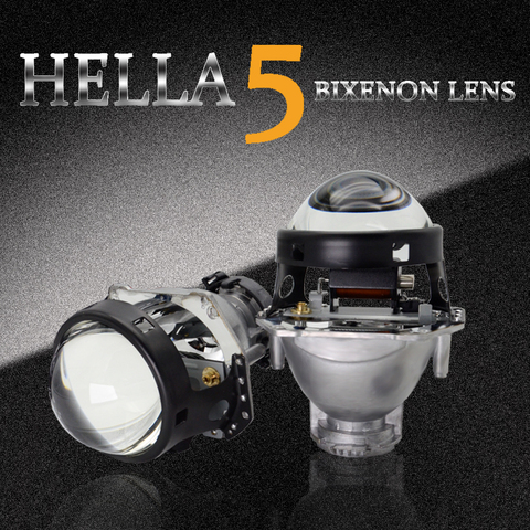 Lente de proyector de Bixenón Hella 5 3R G5 para coche, soporte de Metal completo negro para faro Hid, reacondicionamiento, uso, Bombilla D1S D2S D3S D4S, 3,0 pulgadas ► Foto 1/6