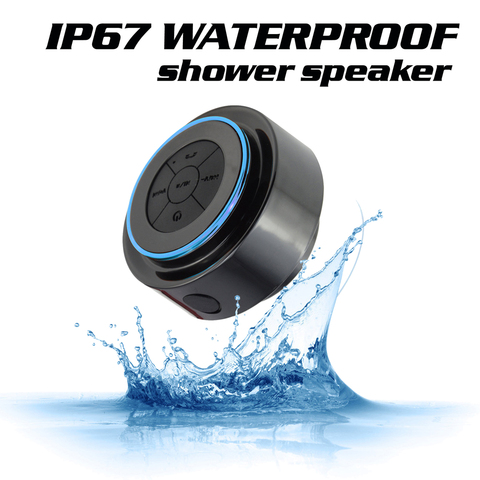 Mini altavoz portátil Bluetooth impermeable para exteriores, altavoces inalámbricos con subwoofer para reproducción de música, resistente al agua, para ducha, Boombox ► Foto 1/6