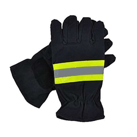 Guantes de seguridad antideslizantes, resistentes al desgaste, con cinturón reflectante negro, productos de protección para bomberos ► Foto 1/6