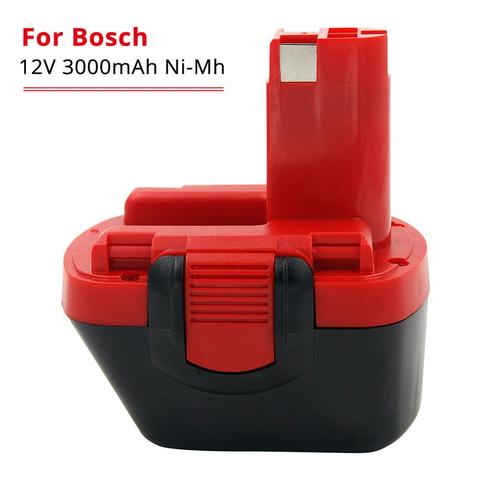 3000mAh Ni-MH 12 V 12 V batería para Bosch 12 V BAT043 BAT045 BAT046 BTA120 BAT139 GSR 12 VE-2 PSR 12VE-2 ► Foto 1/6