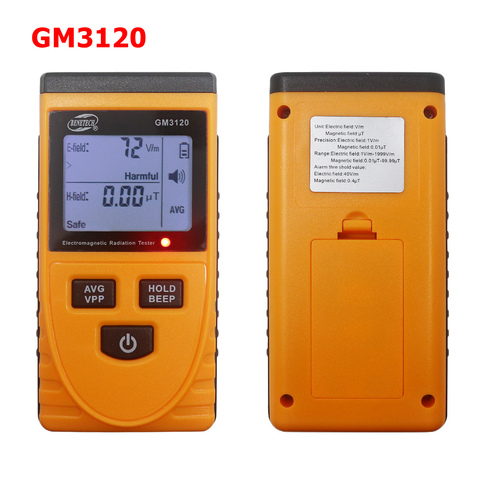 Medidor de dosímetro de radiación LCD medidor de mano Digital electromagnético campo de radiación Detector contador para campo magnético GM3120 ► Foto 1/6