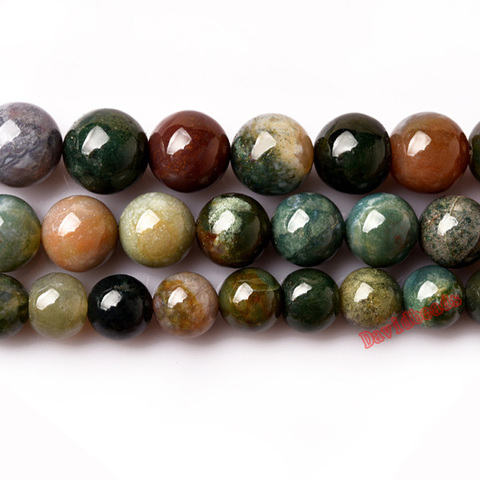 Fábrica precio Piedra Natural Lisa ágata India suelta perlas redondas 16 