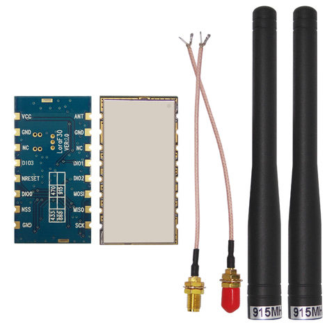 2 unids/lote 27dBm sx1276 LoRa módulo Lora1276F30, tamaño pequeño 6 km 915 MHz Alta Potencia 500 MW de largo alcance del Transmisor RF receptor ► Foto 1/1