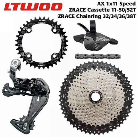 LTWOO-gatillo cambiador de velocidad AX11 11 + desviador trasero 11 s + Cassette ZRACE 52T / Chainrings + cadena SUMC S11, PCR BEYOND M7000 ► Foto 1/6