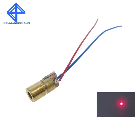 Módulo de diodo de punto láser ajustable, 5v, 650nm, 5mw, Mini puntero con cabeza de cobre ► Foto 1/6