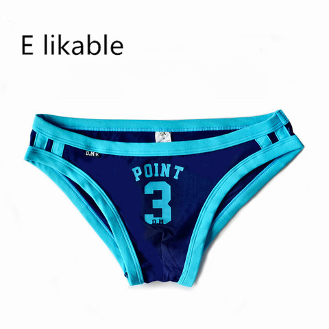 E likable-ropa interior sexy para hombre, calzoncillos transpirables de cintura baja de algodón con letras y personajes de verano ► Foto 1/4