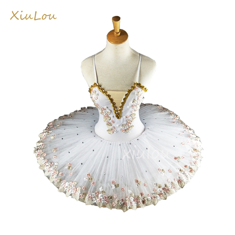 Blanco bailarina profesional ballet tutu para niño niños niñas adultos de tutu danza disfraces ballet vestido de las niñas ► Foto 1/6