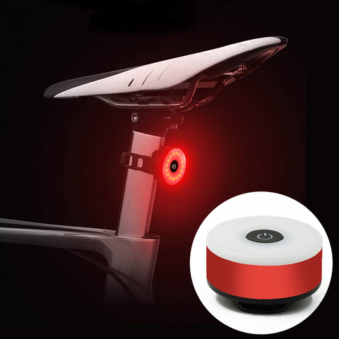 WasaFire Mini luz trasera de bicicleta luz trasera linterna recargable USB luces de advertencia de seguridad accesorio de ciclismo ► Foto 1/6