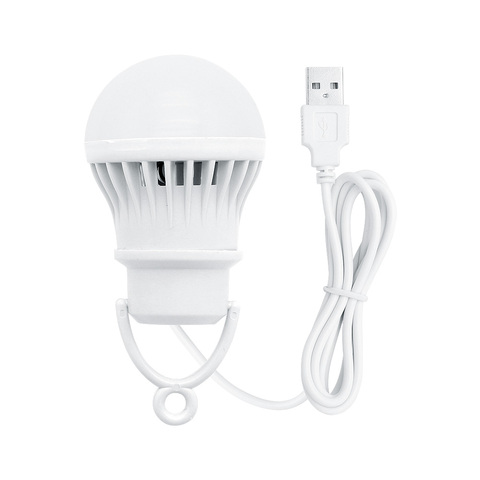 3W USB bombilla LED para lámpara 300lm 6500K portátil linternas luz de noche para senderismo al aire libre carpa de pesca Camping de iluminación ► Foto 1/6