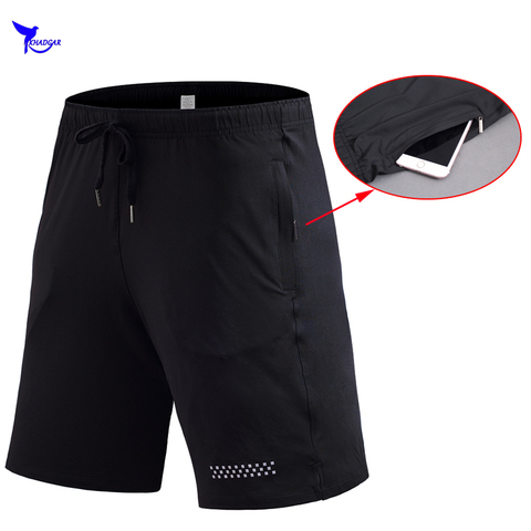 Pantalones cortos de secado rápido para hombre, transpirables, con bolsillo, para gimnasio, ropa deportiva, para correr ► Foto 1/6