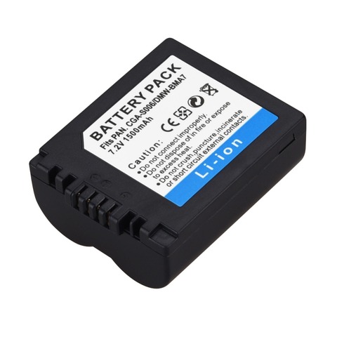 1 pc 1500 mAh CGA-S006 DMW-BMA7 CGR-S006E batería de repuesto para la batería de la Panasonic Lumix DMC-FZ7 FZ8 FZ18 FZ35 FZ28 FZ38 FZ30 Cámara ► Foto 1/5