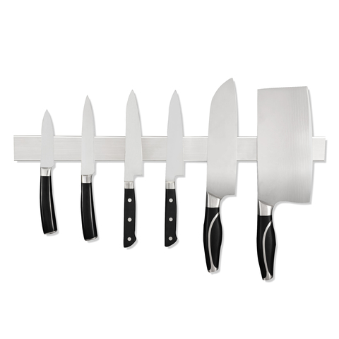 PTOC-soporte magnético de acero inoxidable para cuchillos, estante de almacenamiento de pared para cuchillos, organizador de accesorios de cocina ► Foto 1/6
