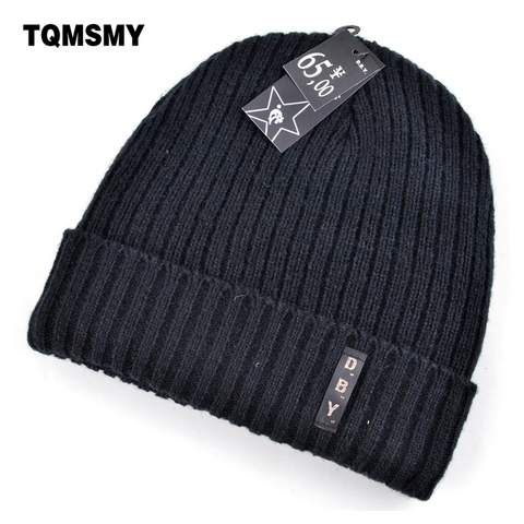 Gorros de invierno para hombre, gorros de abrigo tejidos dobles, gorro informal de hip-hop para mujer, gorros con máscara de terciopelo para mujeres, sombrero de Mal Pelo para el día ► Foto 1/6