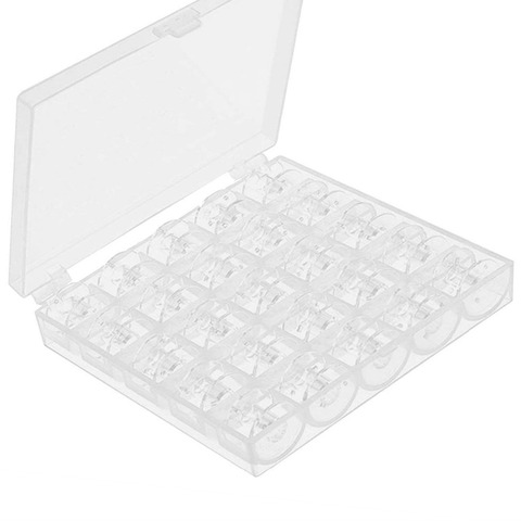 Caja vacía con carretes de 25 bobinas para máquina de coser con caja de almacenamiento de hilo para accesorios de costura para el hogar, herramientas de costura 5BB5728 ► Foto 1/3