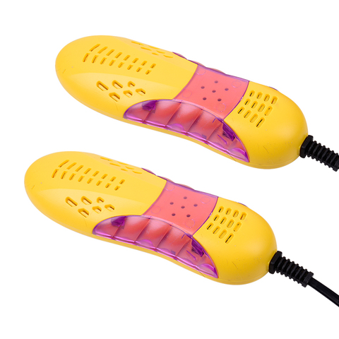 Secador de zapatos con luz violeta en forma de coche, desodorante para olor de botas dispositivo para deshumidificar zapatos, calentador, enchufe europeo de 220V y 10W ► Foto 1/5