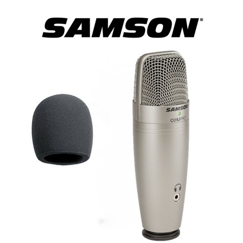 Original Samson C01u Pro con libre viento esponja micrófono de condensador Usb para grabación de estudio música Videos de youtube ► Foto 1/6