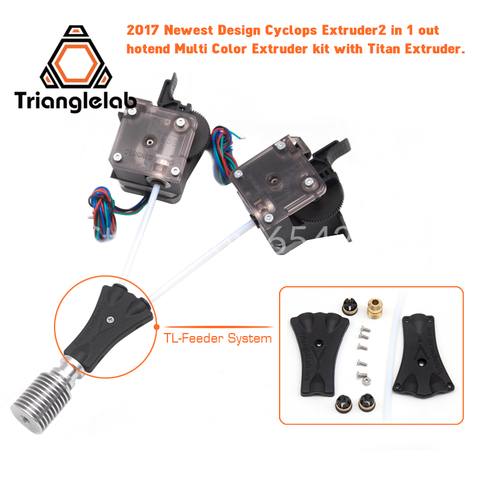 Trianglelab 3 Dprinter V6 Cíclope de doble cabeza de 2WAY en 1WAY 2 en 1 TL-Feederbowden Prometeo sistema con Titan extrusora ► Foto 1/4