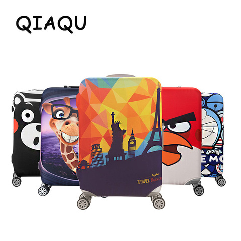 Funda protectora de maleta de equipaje de Color elástico de marca QIAQU, aplicar a fundas de 18-32 pulgadas, accesorios de viaje 2017 ► Foto 1/6