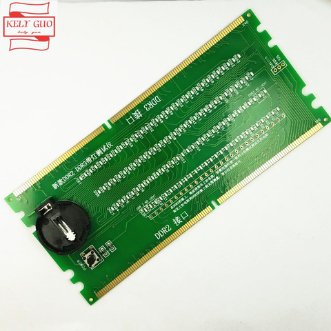 Nuevo probador de ranura de memoria RAM DDR2 DDR3 de escritorio original con probador de ranura LED DDR2 DDR3 para placa base de escritorio ► Foto 1/1