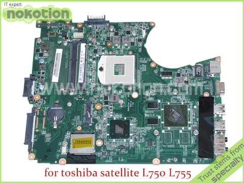 DABLBDMB8E0 A000080140 para toshiba satellite L750 L755 placa base HM65 DDR3 gráficos ► Foto 1/2