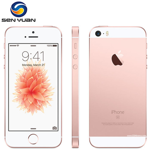 Original Apple iPhone SE teléfono móvil 4,0 ''iOS Dual Core 2 GB RAM 16/64 GB ROM huella digital 4G LTE Smartphone ► Foto 1/1