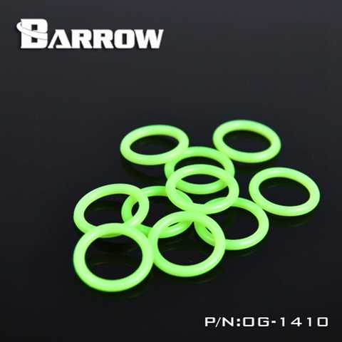 10 unids/lote Barrow G1/4 luminoso verde silicona anillo OG-1410 ► Foto 1/1