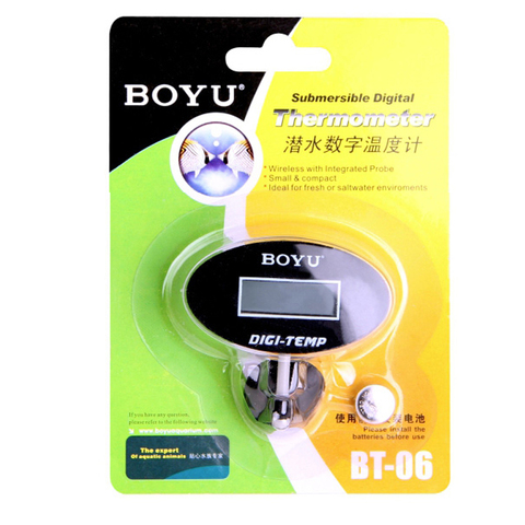 Boyu BT-06-termómetro Digital sumergible para acuario, tanque de reptil para peces marinos, lagarto ► Foto 1/2