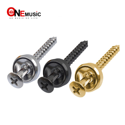 Casquillos de placa de junta de cuello de guitarra, casquillos de tornillo para montaje de cuello con tornillos negro-cromo-dorado, 4 Uds. ► Foto 1/6