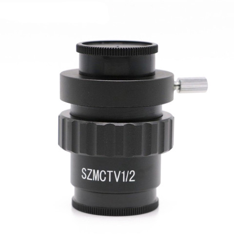 HAYEAR 0.5X 0.3X c-mount Lens 1/2 1/3 CTV adaptador para SZM Trinocular Stereo microscopio accesorios de cámara CCD adaptador de montaje ► Foto 1/1