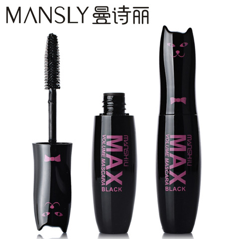Volumen caliente Curling Mascara Lash Extension impermeable negro Max Mascara cosméticos para los ojos maquillaje marca MANSLY # M535 ► Foto 1/6