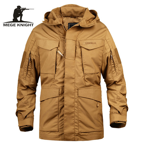 Mege marca hombres ropa táctica US Army M65 chaqueta de campo militar gabardina con capucha Casaco Masculino rompevientos hombres otoño ► Foto 1/6