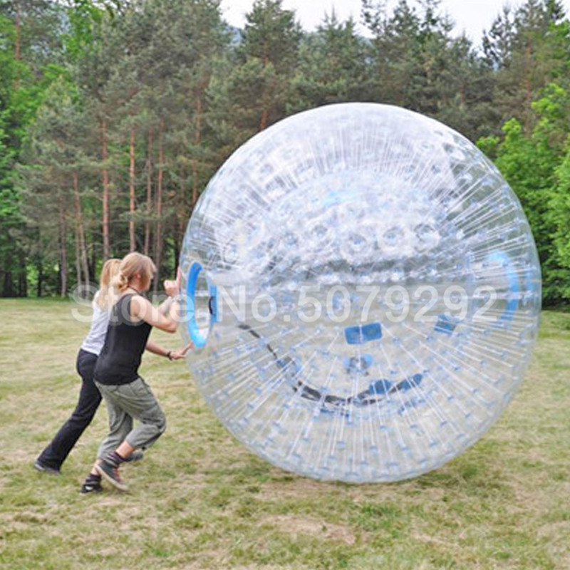 Gigante Bola de hámster para humanos de 2,5 M de diámetro inflable