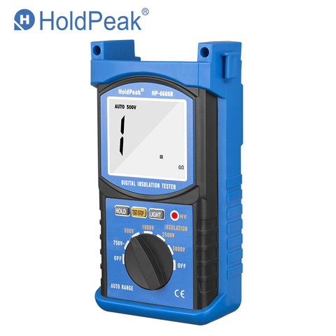 HoldPeak-probador de resistencia de HP-6688B, instrumento de medida de voltaje profesional, portátil de rango automático, Aislamiento Digital, 5000V ► Foto 1/6