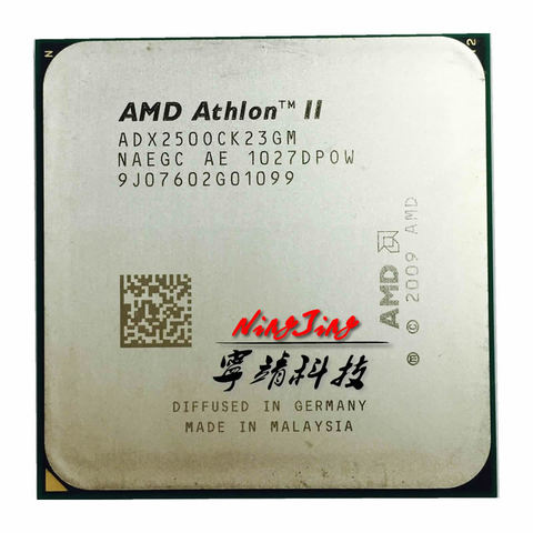 Procesador de CPU AMD Athlon II X2 250, 3 GHz, Dual-Core, ADX250OCK23GQ/ADX250OCK23GM Socket AM3 ► Foto 1/1