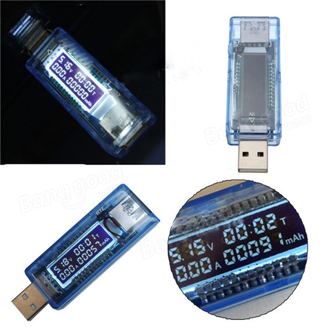 Probador de capacidad de batería de cargador USB, medidor de corriente de voltaje, Banco de energía, voltios USB, 4V-20V 0-3A ► Foto 1/6