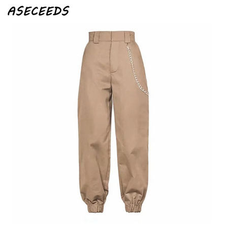 Primavera 2022 moda mujer camo Pantalones mujer cargo alta cintura pantalones sueltos joggers mujeres camuflaje sweatpants streetwear ► Foto 1/6