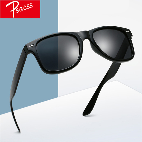 Psacss-gafas de sol polarizadas cuadradas clásicas para hombre y mujer, anteojos de sol Retro de alta calidad de diseñador de marca, a la moda, con UV400 ► Foto 1/1