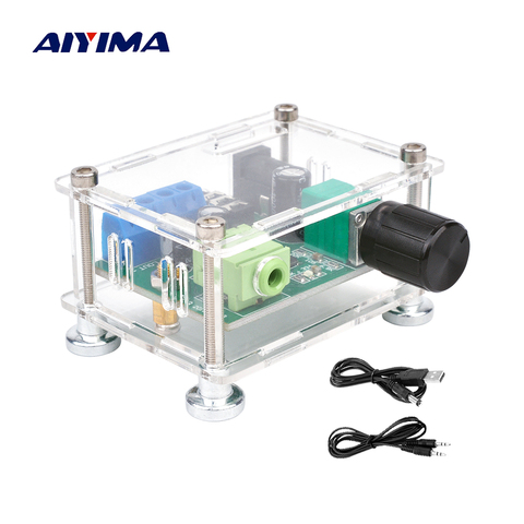 AIYIMA USB 5 V portátil de potencia de Audio estéreo de amplificadores de 2x3 W auriculares Amp AUX 3,5mm Amplificador con funda DIY para cine en casa ► Foto 1/6